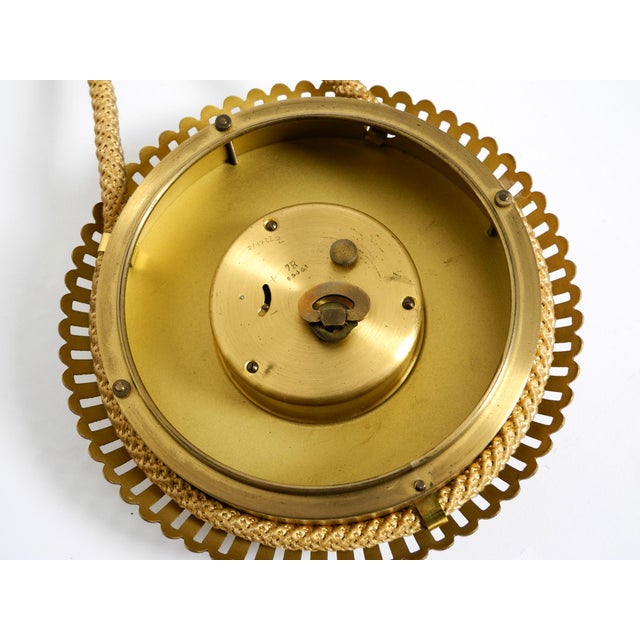 Small Mid-Century Modern Atlanta Wall Clock with 10-Day Movement, 1950s For Sale - Image 12 of 16