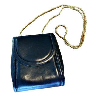 Frenchy of California Black Calfskin Leather Purse For Sale