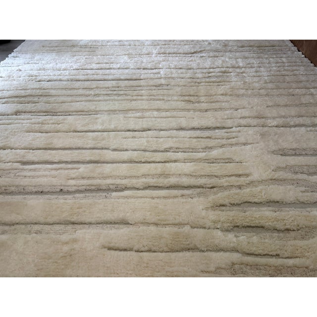 RH Eli Wool Rug – 12' × 15' Natural | Hand-Knotted New Zealand Wool | Moroccan-Inspired Contemporary Design Luxury Staging...