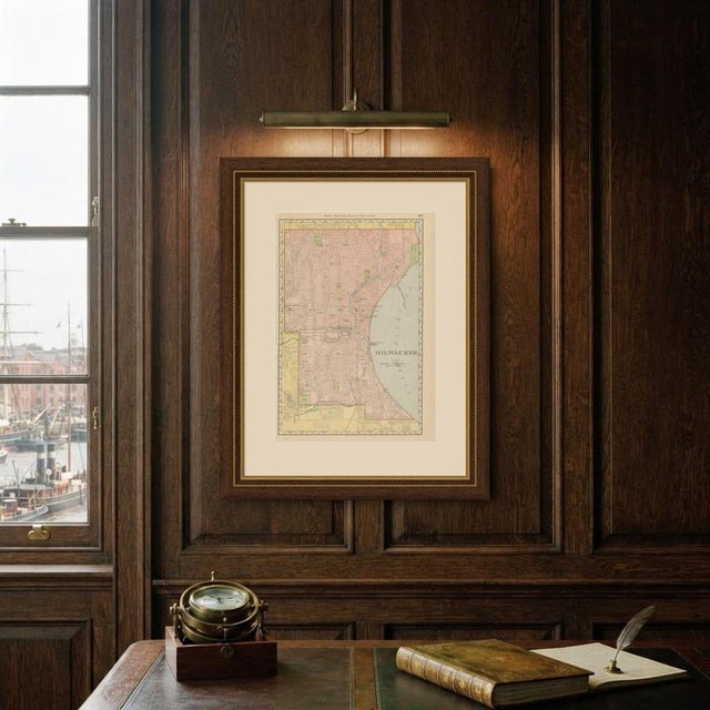 Antique Map of Milwaukee, The Cream City from Rand McNally, 1899 For Sale - Image 10 of 12