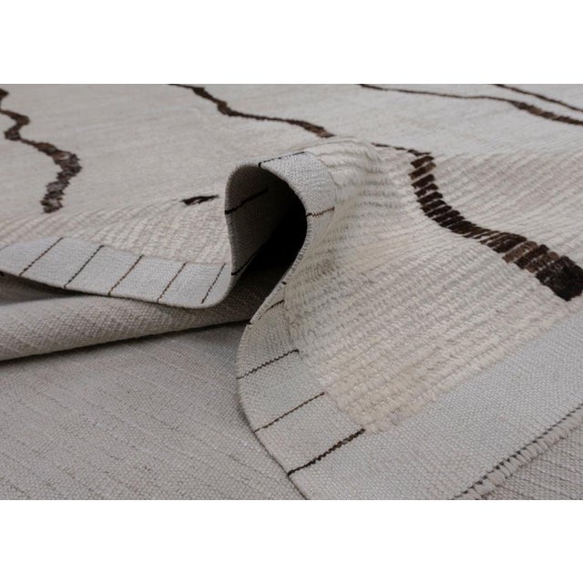 2010s Hand Knotted Turkish Tulu Rug 8'10" x 12'8" For Sale - Image 5 of 10