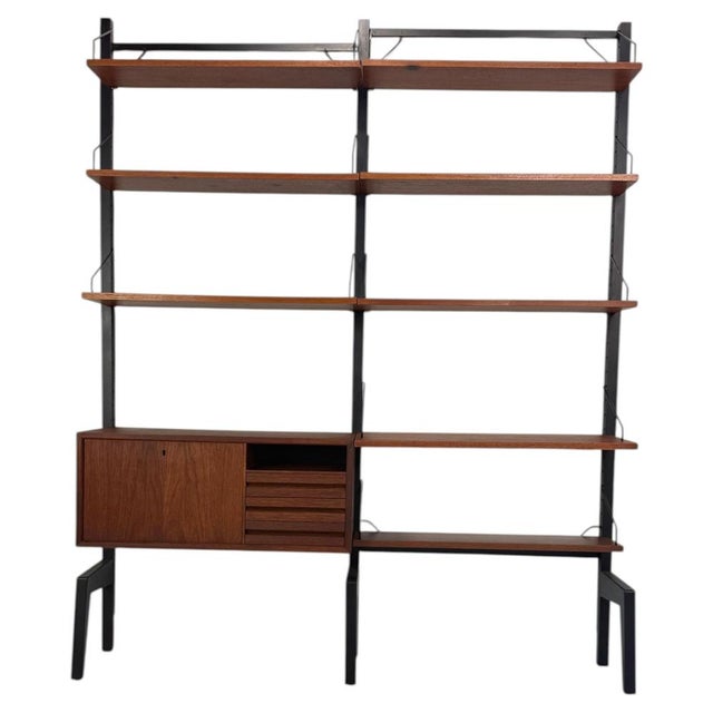 Freestanding Modular Wall Unit System by Poul Cadovius for Royal System, 1960s For Sale - Image 12 of 12