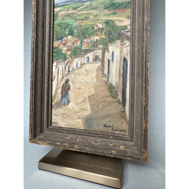 Early 20th Century 1960's Vintage Rustic Southwestern Post Impressionist Still Life Original Framed Oil Painting on Canvas For Sale - Image 5 of 12