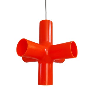 Crosslight Orange Pendant Light by Jan Melis & Ben Oostrum, 2000s For Sale