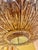 Large Spanish Sunburst Flush Mount in Gilt Metal with Support, 1950 For Sale - Image 9 of 10