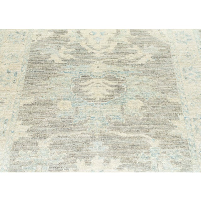 Oushak Rug 4'2" x 19'2" For Sale - Image 4 of 4