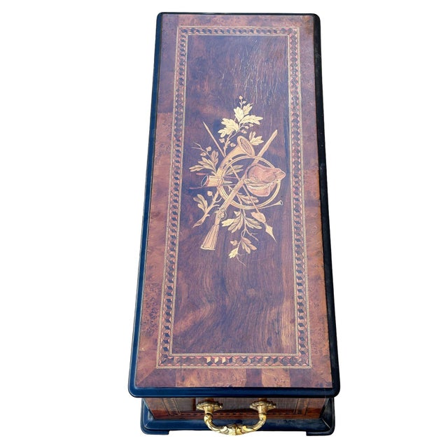 Late 19th Century Restored 19th Century French "Douze Airs Orchestre" 3' Foot Music Box by l'Epee For Sale - Image 5 of 15