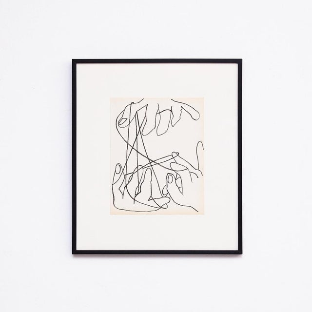 Modern Françoise Gilot, String Games, 1951, Lithograph, Framed For Sale - Image 3 of 9