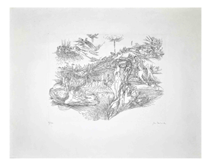 Gilbert Decock, In the Paradise, 1980s, Etching Print
