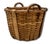 Early 20th Century Large Size Substantially Made Antique American Hand Woven Ash Wood Splint Maine Apple Farm Basket For Sale - Image 5 of 18