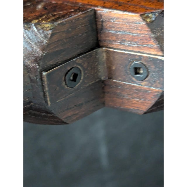 Chestnut 1940's Bankers/ Campaign Chairs For Sale - Image 8 of 11