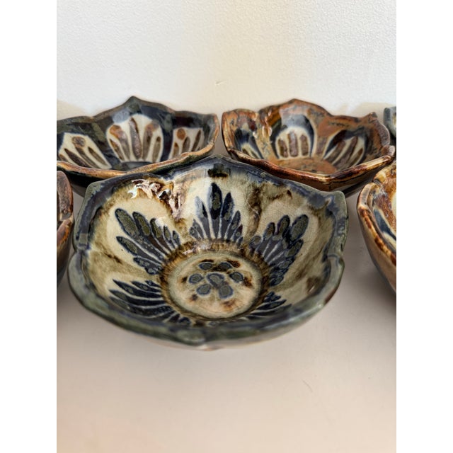 Mid 20th Century Ken Edwards El Palomar Lotus Bowls - Set of 7 For Sale - Image 6 of 9