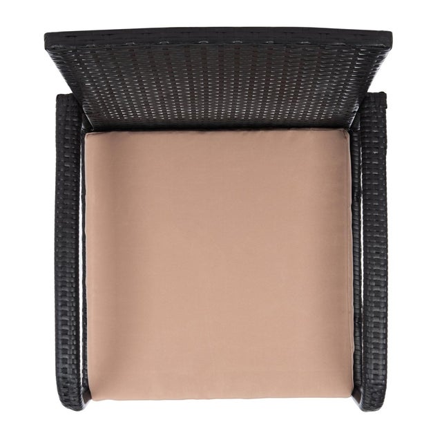 Black Moore 3-Piece Lounge Set, Black Frame/Beige Cushion For Sale - Image 8 of 12