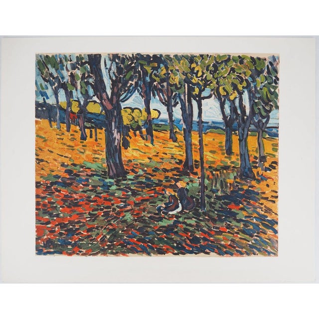 Maurice de VLAMINCK The chestnut grove in Chatou Lithograph on Arches vellum paper, after a painting from 1906 Signed in...