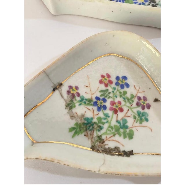 Purple Small Porcelain Serving Bowls in Wooden Box, China, 19th Century, Set of 10 For Sale - Image 8 of 13