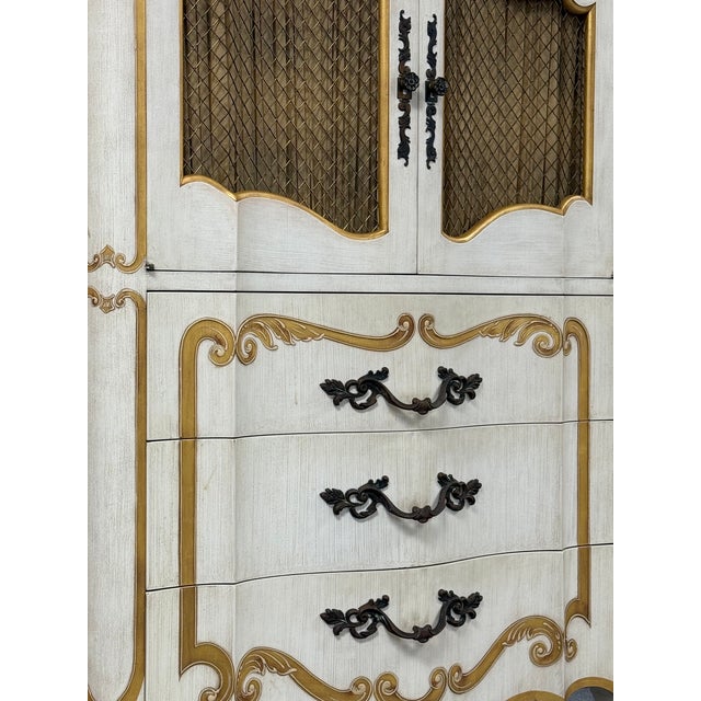 Wood John Widdicomb French Provincial 6-Drawer Tall Chest / Dresser For Sale - Image 7 of 9