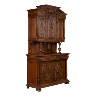 Antique Buffet with Drawers For Sale