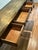 1970’s Mastercraft Attributed Brass Clad Faux Bamboo and Burl Wood 3 Drawer Console Table For Sale - Image 11 of 13