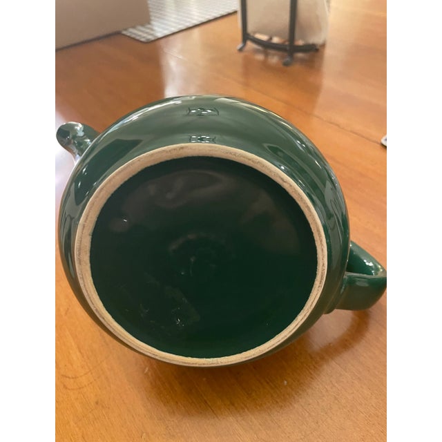 Late 20th Century Vintage Waechtersbach Spain Forest Green Tea Pot With Brown Ducks For Sale - Image 5 of 5