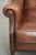 Dark Brown Sheepskin Wingback Lounge Chair For Sale - Image 12 of 14