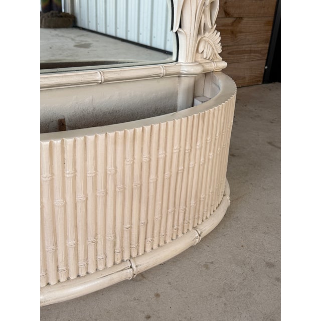 Mid 20th Century Mid-20th Century Regency Gampel-Stoll Pineapple Floor-Length Mirror Planter For Sale - Image 5 of 12