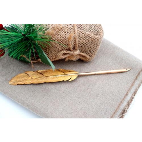 Gold Quill Pen with Richly Engraved Definitions For Sale - Image 4 of 7