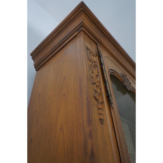 Baker Country French Oak China Cabinet For Sale - Image 14 of 18