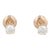 0.47ctw Diamond Stud Earrings 14k Yellow Gold Screwback Round Pierced - 2 Pieces For Sale