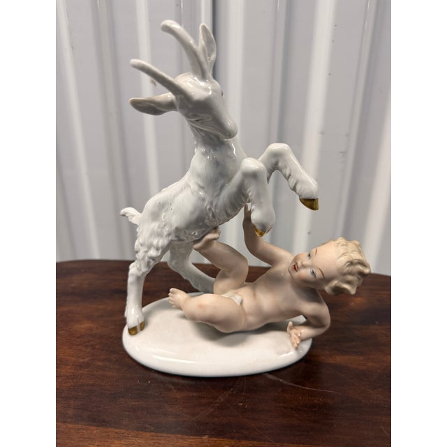 Bring timeless European elegance to your collection with this authentic vintage Wallendorf Germany porcelain figurine,...
