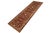 Shabby Chic Floral Ziegler 1990's Red/Blue Wool Runner Rug- 2'5'' X 11'8'' For Sale - Image 3 of 9