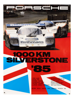1000km Silverstone 1985 Original Motorsport Poster by Gruppe C