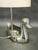 Metal Italian Chrome Duck Table Lamp with Original Shade, 1970s For Sale - Image 7 of 13