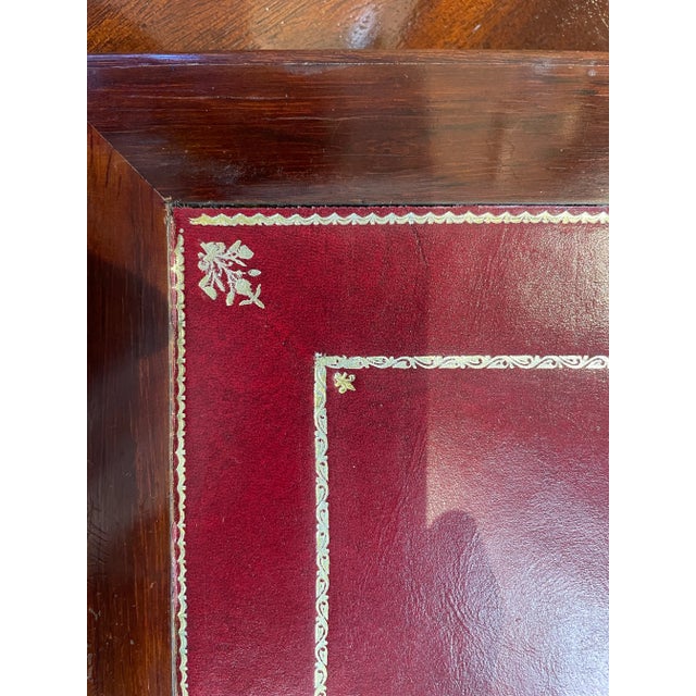 Mid 19th Century Vintage Burlwood Portable Writing Desk With Inlaid Medallion For Sale - Image 5 of 7