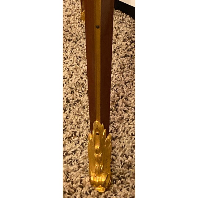 Wood Louis XV-XVI Style Marble-Top Side Table End Table Pedestal, Transitional For Sale - Image 7 of 13