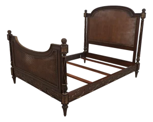 Ej Victor French Louis XVI Queen Size Cane Bed