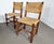Vintage French Primitive Rush Chairs, 1930s, Set of 4 For Sale - Image 4 of 11