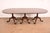 Henkel Harris Georgian Solid Mahogany Monumental Triple Pedestal Extension Dining Table, Newly Refinished For Sale In South Bend - Image 6 of 13