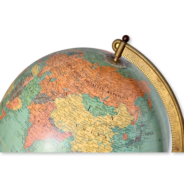 Mid-Century Modern Midcentury Desk Globe For Sale - Image 3 of 6