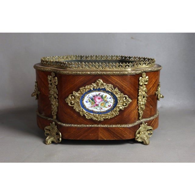 19th Century Jardinière in Wood and Gilt Bronze For Sale - Image 13 of 13