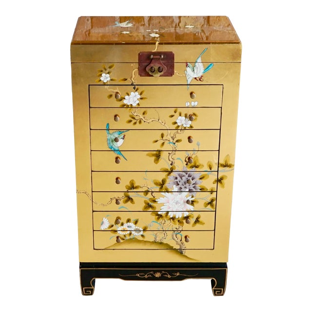 Chinoiserie Gold Colored Jewelry Chairish