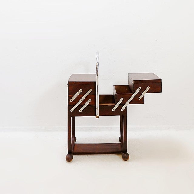 1930s Art Deco Sewing Box from Trock, 1930s For Sale - Image 5 of 13