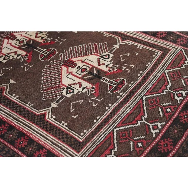 1970s Vintage Tribal Afghan Rug 2'9'' X 5'0'' For Sale - Image 5 of 11