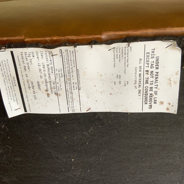 Henredon Ralph Lauren Writer’s Chair and Ottoman For Sale - Image 12 of 12