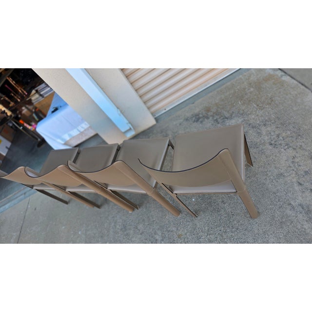 1990s 1990s Matteo Grassi Leather Chairs For Sale - Image 5 of 12