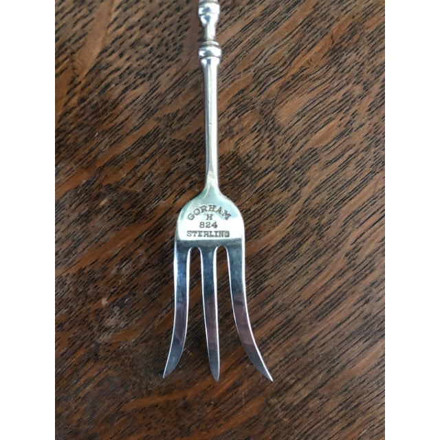 Gorham Silver Co. Late 19th Century Gorham Sterling Silver Lemon Fork For Sale - Image 4 of 4