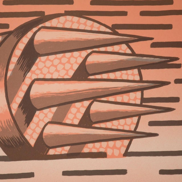 Abstract 69/150 Lithograph by Walter Goossens,1970s For Sale - Image 3 of 6