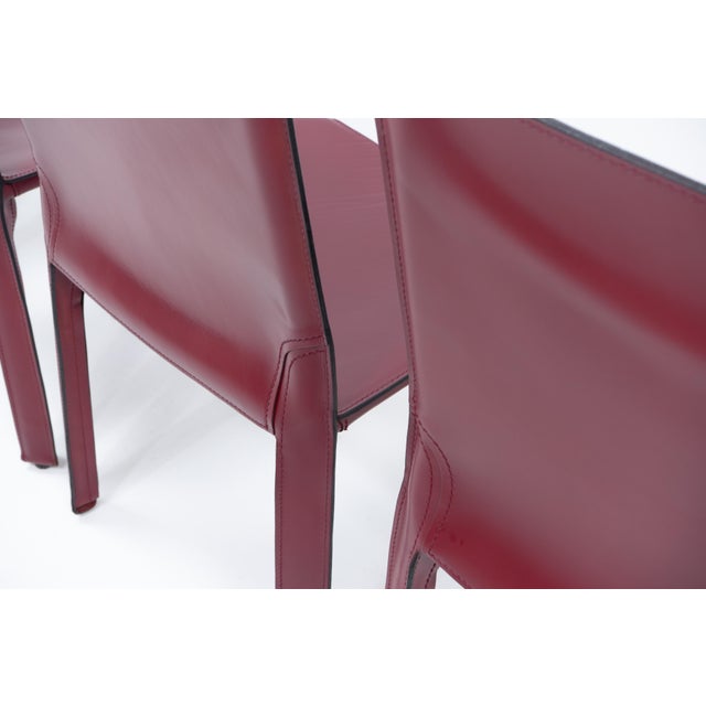Cab 412 Chairs by Mario Bellini for Cassina, 1990s, Set of 4 For Sale - Image 11 of 14