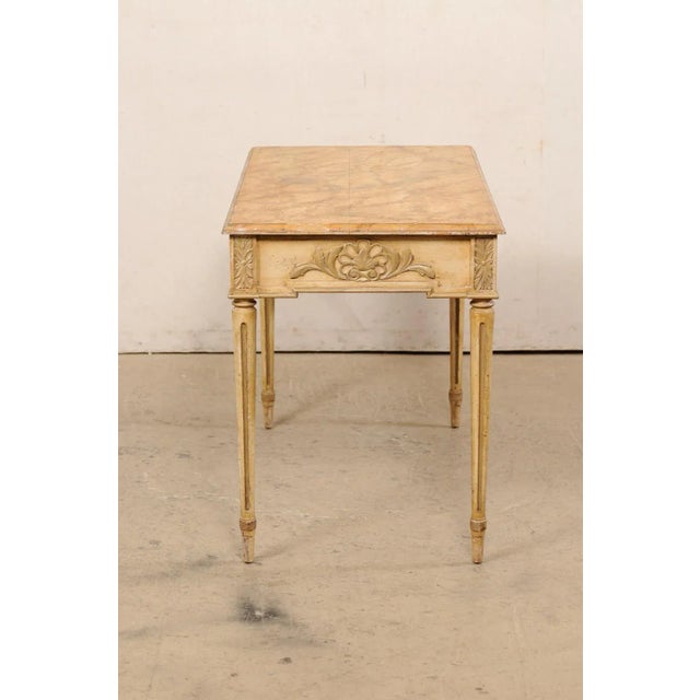 Early 20th Century French Antique Console, All Sides Carved For Sale - Image 4 of 10