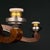 Metal Large Art Deco Chandelier in Glass, Metal, and Wood, Italy, 1950s For Sale - Image 7 of 18
