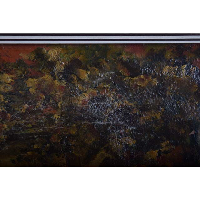 1950s Unknown, Farmhouse Courtyard with Chickens, 1890s, Oil on Canvas For Sale - Image 5 of 8